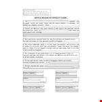 Create an Optimal Rescission Agreement Document | Templates example document template