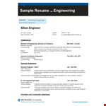 It System Engineer Resume example document template