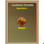 Beautiful Cookbook Templates | Easy to Edit & Print example document template