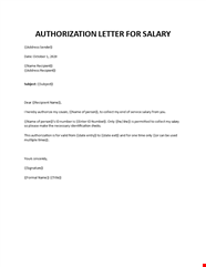 Documents Sample Letter Of Authorization Giving Permission Sample