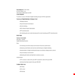 Digital Marketing Executive Resume example document template