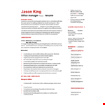 Office Manager Curriculum Vitae example document template