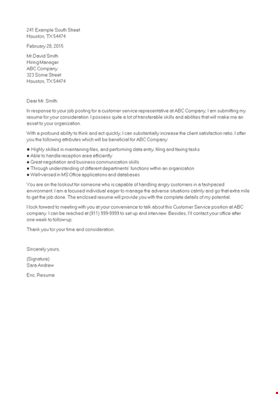 Executive Assistant Cover Letter Sample