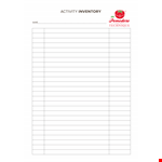Flat Inventory example document template