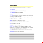 Free Lined Paper Template | Printable Ruled Paper with Ideal Spacing example document template