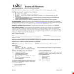 Leave of Absence Template for School - Streamline your Student Absence Process example document template