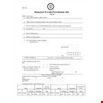 Employee Provident Fund Application Form example document template