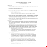 Student Meeting example document template