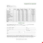 Equipment Lease Agreement - Return Your Equipment | Camptown example document template 