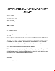 Introduction Letter To Potential Employer