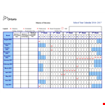 Sample Calendar example document template