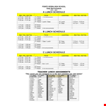 Plan Your Day with Our Daily Schedule Template - Lunch & Period Included! example document template