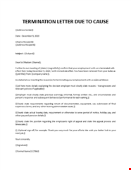 Sample Termination Letter For Cause