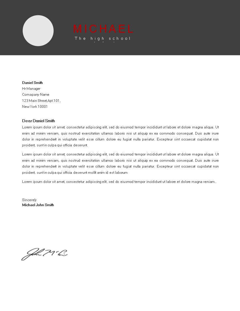 Fresher Resume Cover Letter Lettersize