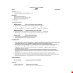 Sample Teacher Resume - School Educator for Reading & Learning example document template