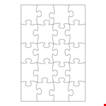 Puzzle Piece Template - Free Printable and Customizable Templates example document template