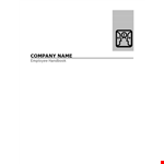 Download Employee Handbook Template to Effectively Manage Your Company and Employees example document template 