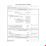 Daily Financial example document template