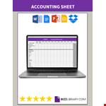 Accounting Spreadsheet example document template