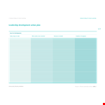 Leadership Action example document template