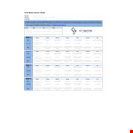 Social Media Editorial Calendar Template example document template