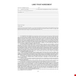 Create a Trust with a Trust Agreement - Find the Right Trustee example document template