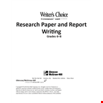 Effective Research: Proposal Template, Paper & Source Cards - Get Info! example document template 