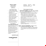 Sales Training Manager Resume example document template 