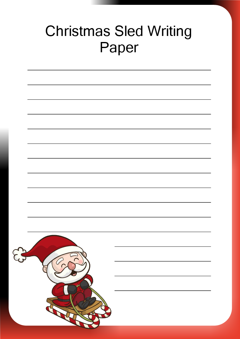 Lined Paper Template - Easily Printable and Customizable