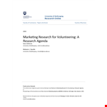 Marketing Research example document template 