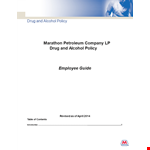 Mpc Drug Alcohol Policy example document template 