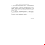 Founders Agreement example document template 