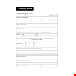 Free Incident Report Template - Easily Record Incidents example document template