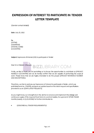 Expression Of Interest Letter