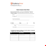 Data Sheet for Sales & Training - Get More Sales with Our Number One Selling Product example document template