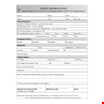 Progress Note: Documenting Every Patient's Breast Progress example document template