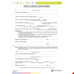 Lease Extension Letter Template | Landlord | Lease | Insert example document template