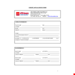 Apply for Credit with Our Easy-to-Use Application Form example document template 