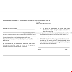 Secure Your Property Development with Our Hold Harmless Agreement Template example document template