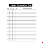 Freezer Chart example document template