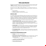 Boost Your Legal Career with a Professionally Drafted Legal Resume example document template