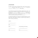 Indiana Lease Renewal Letter - Renew Your Lease Easily example document template