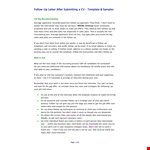 Resume Follow Up Letter Template example document template
