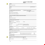Contract Of Employee Agreement In Pdf example document template