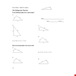 Power of Pythagorean Theorem Template example document template
