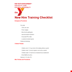 Your Complete New Hire Checklist: Ensure a Smooth Onboarding Process for Your Team example document template