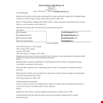 Office Manager Job Resume example document template 