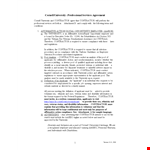 Service Agreement Template for University, Insurance, and Contractors - Cornell example document template