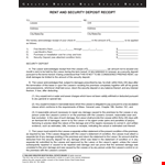 Rent Deposit Guide for Lessees and Lessors - Security Deposit Explained example document template 