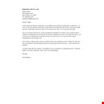 Thank You Letter After Job Resignation example document template